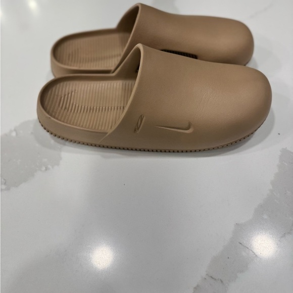 Nike Tan Slip-On Clogs